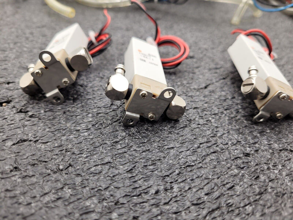 Lot of 9 SMC LVM11-5A-1 Valve, Chemical, Body Ported, LVM CHEMICAL VALVE, 2 PORT