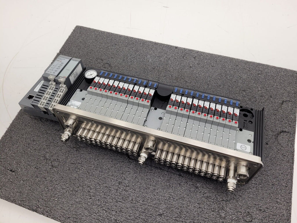 24x Valve Burkert AirLINE 8644 6524C 24VDC Pneumatic Solenoid Controlled Block