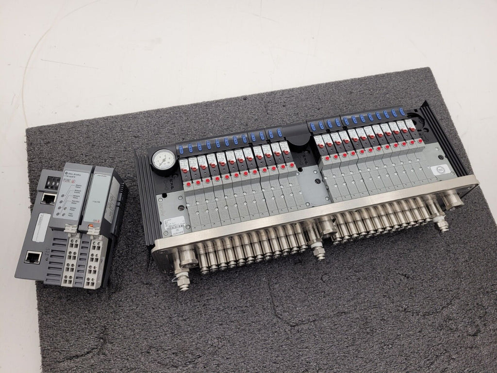 24x Valve Burkert AirLINE 8644 6524C 24VDC Pneumatic Solenoid Controlled Block