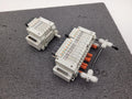 2x SMC Pneumatic Valve Block Solenoid Manifold 24VDC 16 Valves Total Lot F