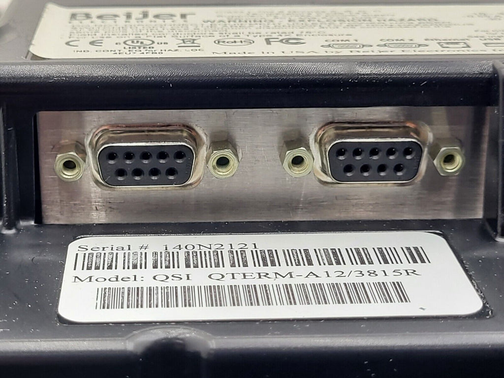 Beijer Electronics QSI QTERM-A12/3815R LCD Graphic Touchscreen HMI 12" Power On