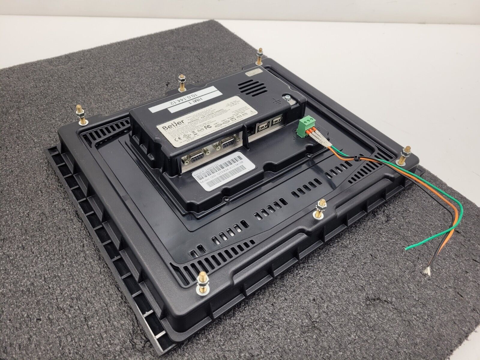 Beijer Electronics QSI QTERM-A12/3815R LCD Graphic Touchscreen HMI 12" Power On