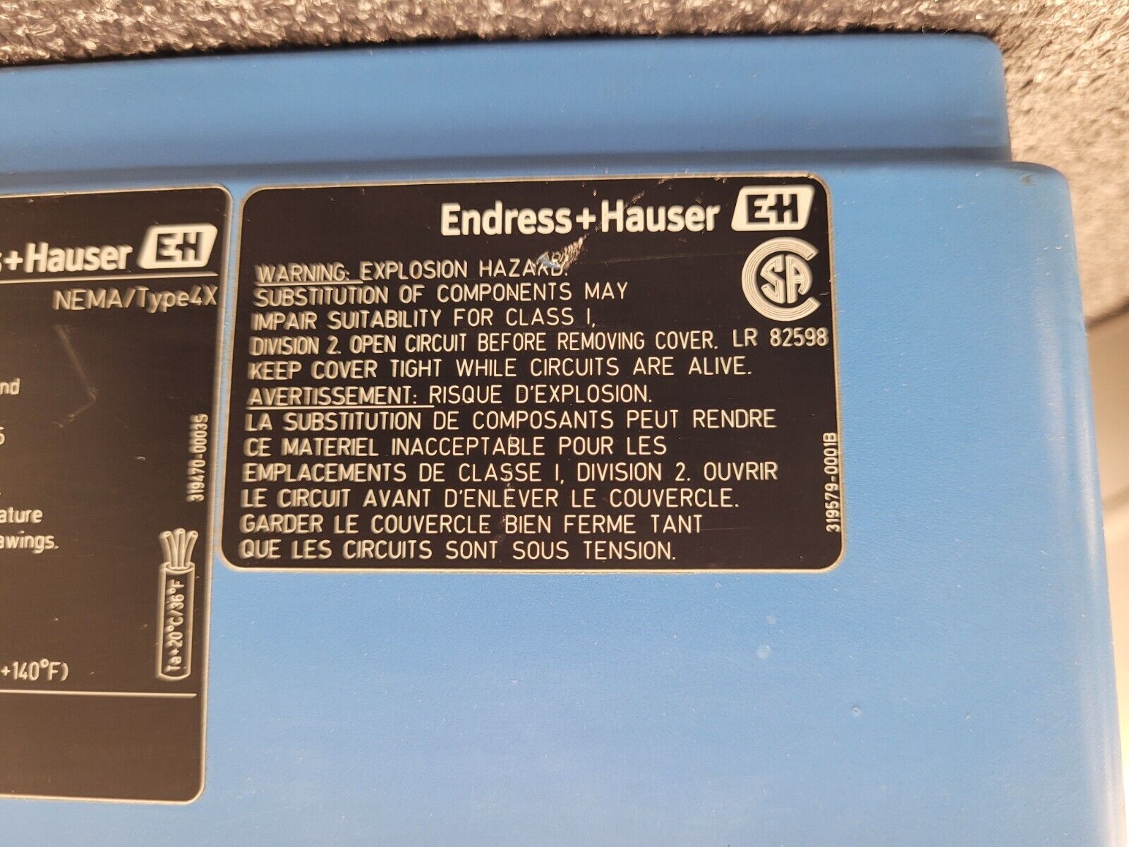 Endress+Hauser PROMASS S Mass Flowmeter 83S15-1DL7/0 Flow Controller Transmitter