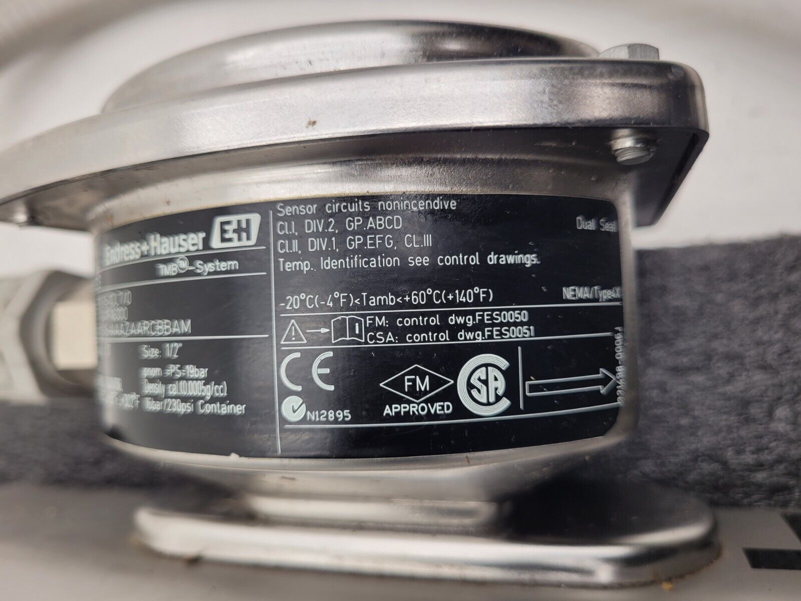 Endress+Hauser PROMASS S Mass Flowmeter 83S15-1DL7/0 Flow Controller Transmitter