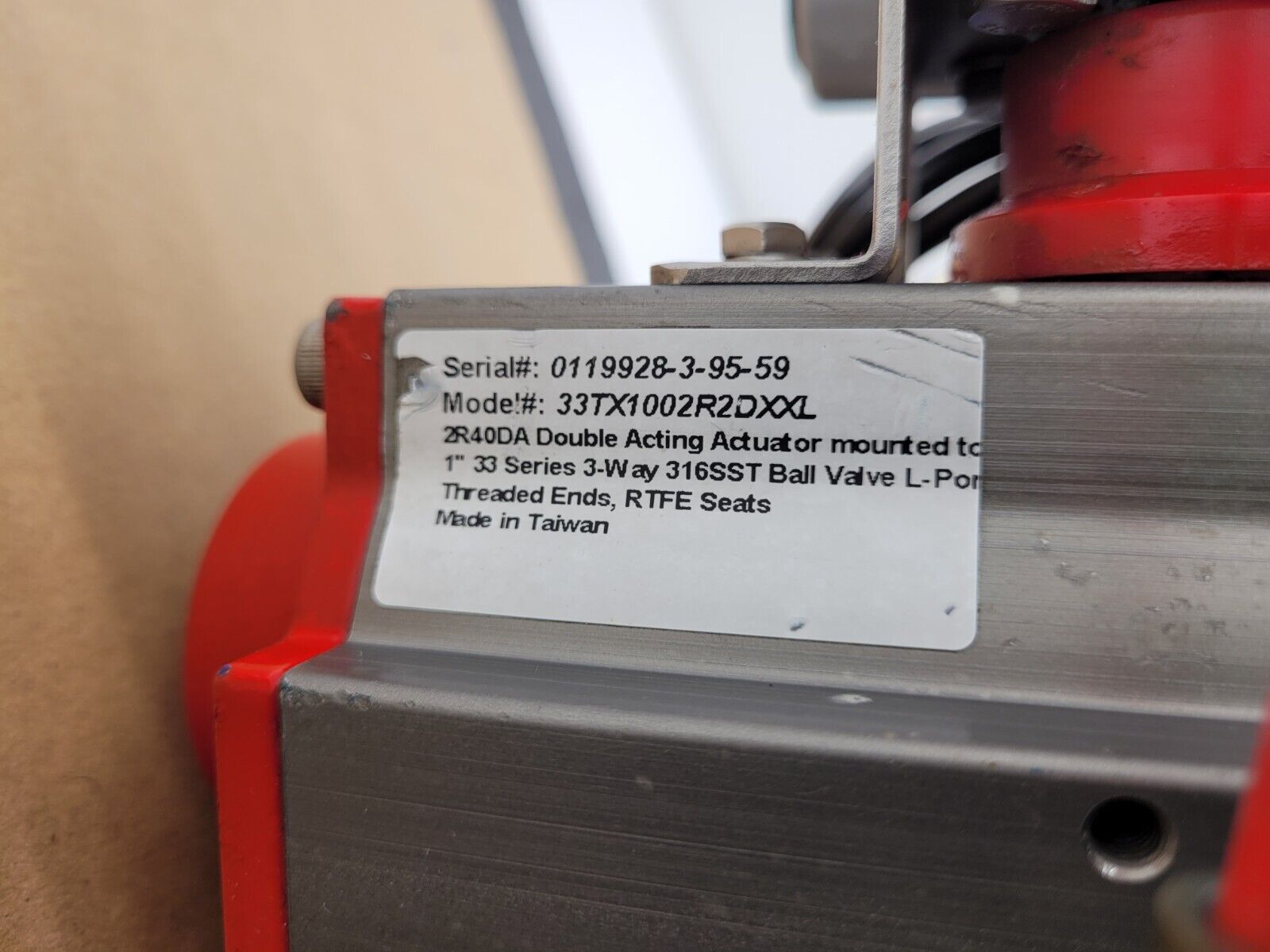 A-T Controls Series 33-1T 1" 1000PSI 3-Way Valve Air Triad Controls 2R40DA