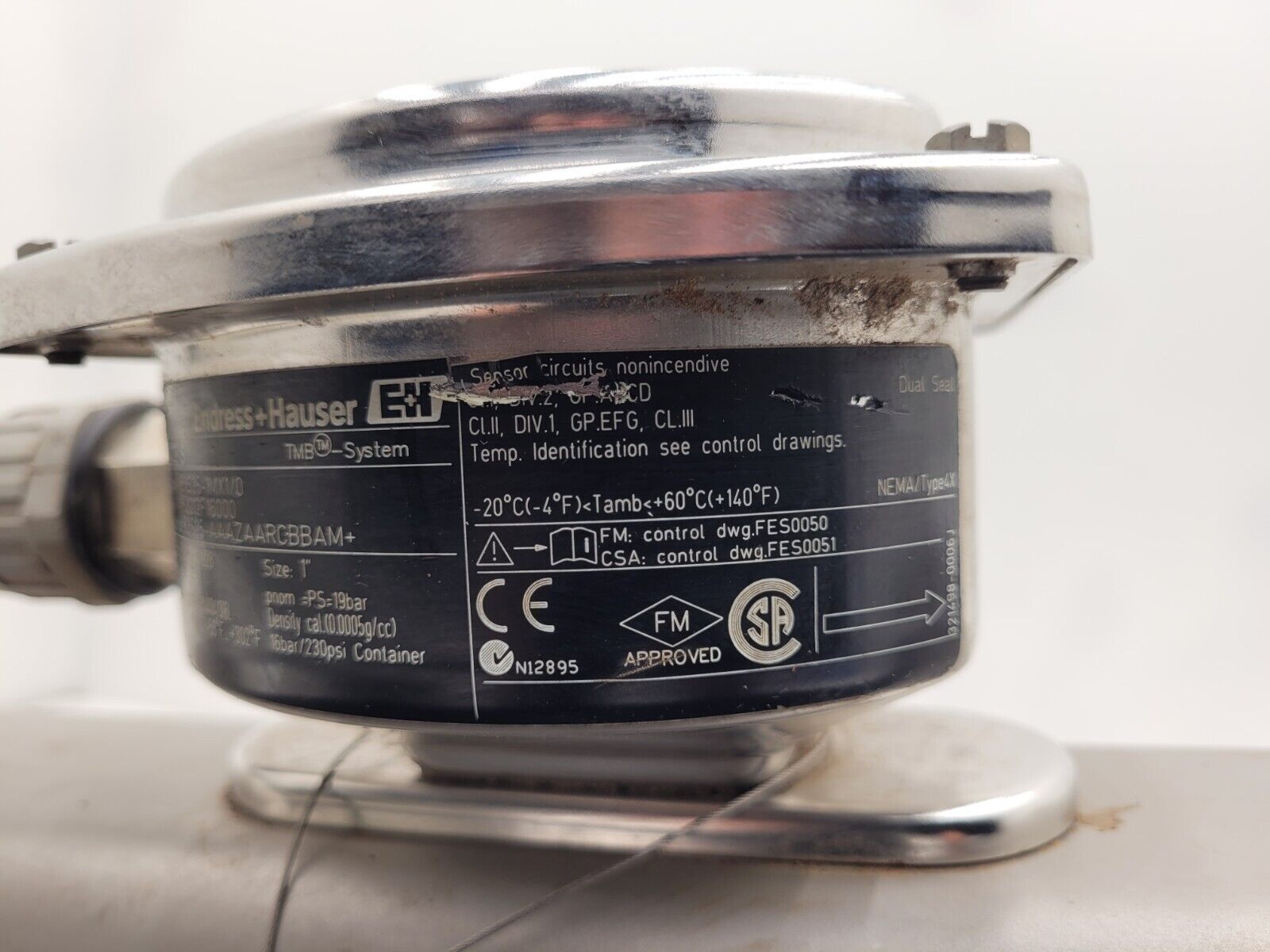 Endress+Hauser PROMASS S Mass Flowmeter 83S25-1MX1/0 Flow Controller Sensor 1" C