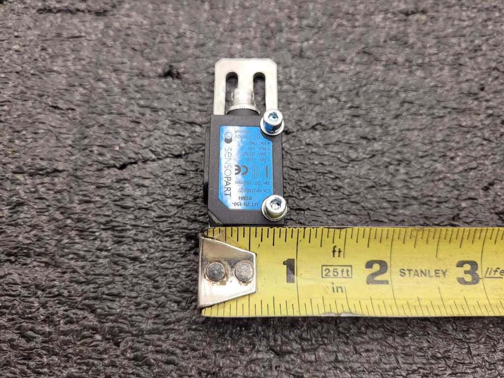 SensoPart UT-20-150-PSM4 Ultrasonic Sensor w/ Cable 20-150mm Range 20-30VDC