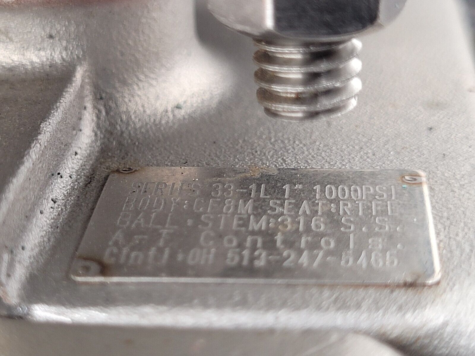 A-T Controls Series 33-1T 1" 1000PSI 3-Way Valve Air Triad Controls 2R40DA B