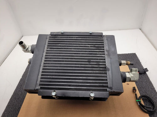 American Cooling Systems Hydraulic Oil Cooler Radiator 24714AM + 12VDC Fan B