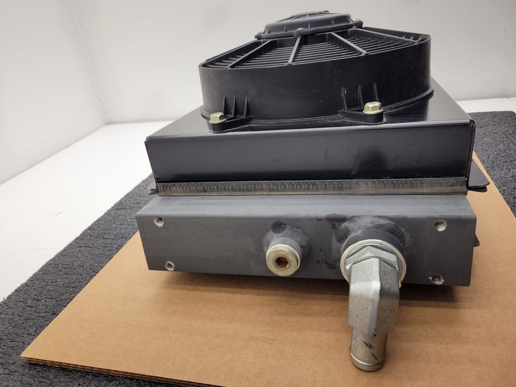 American Cooling Systems Hydraulic Oil Cooler Radiator 24714AM + 12VDC Fan B