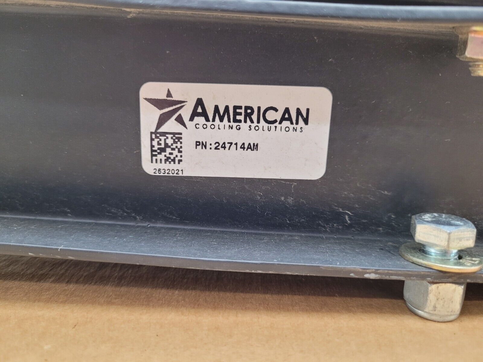 American Cooling Systems Hydraulic Oil Cooler Radiator 24714AM + 12VDC Fan B