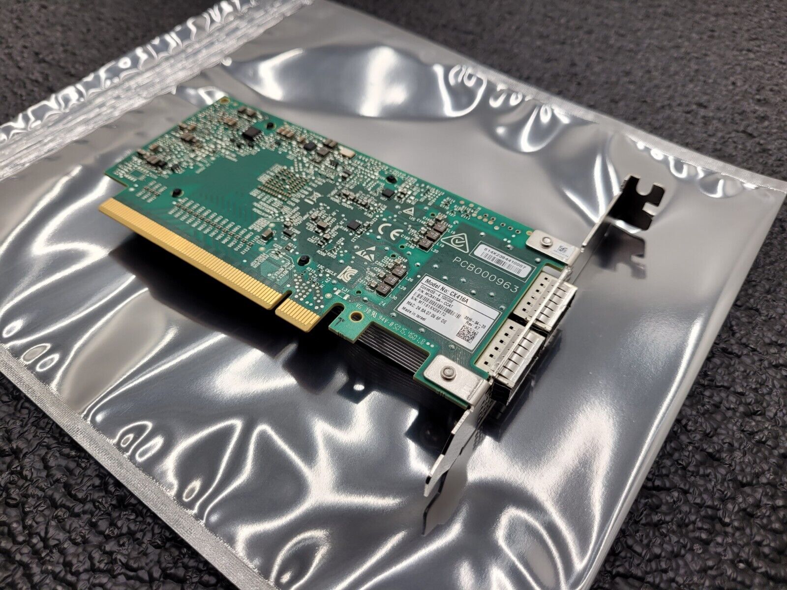 MCX416A-CCAT Mellanox ConnectX-4 100GbE CX416A Dual-Port PCIe NIC Full Height