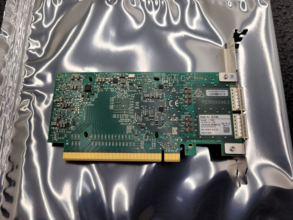 MCX416A-CCAT Mellanox ConnectX-4 100GbE CX416A Dual-Port PCIe NIC Full Height