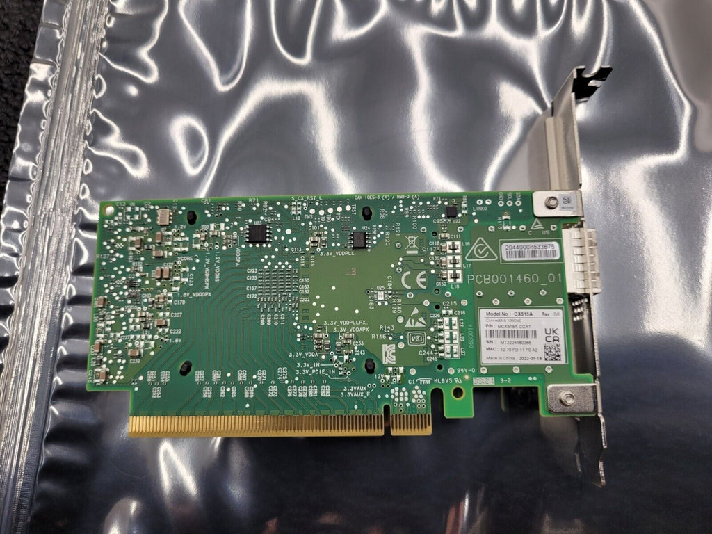 Mellanox MCX515A-CCAT ConnectX-5 EN Single Port 100GbE Standard Height NIC Card