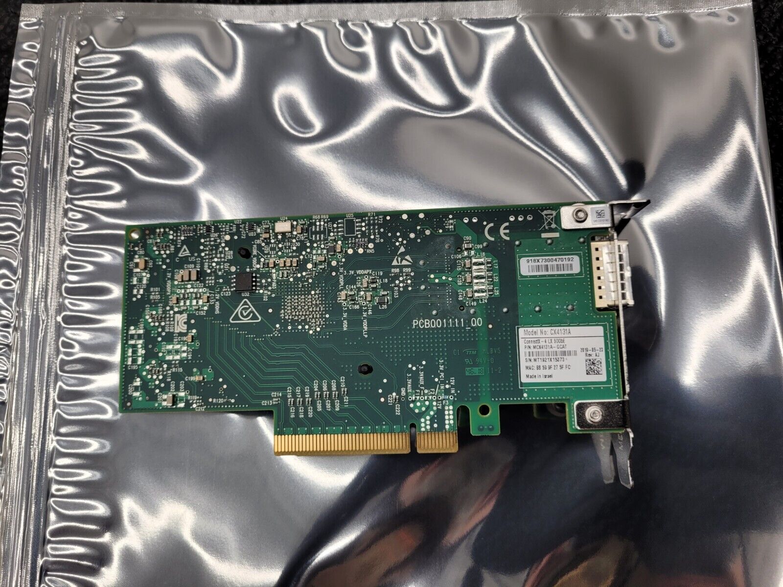 Mellanox ConnectX-4 LX CX4131A PCIe 50GB Ethernet Adapter Card MCX4131A-GCAT
