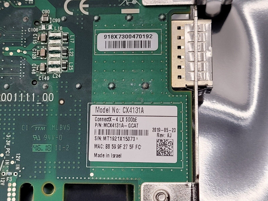 Mellanox ConnectX-4 LX CX4131A PCIe 50GB Ethernet Adapter Card MCX4131A-GCAT