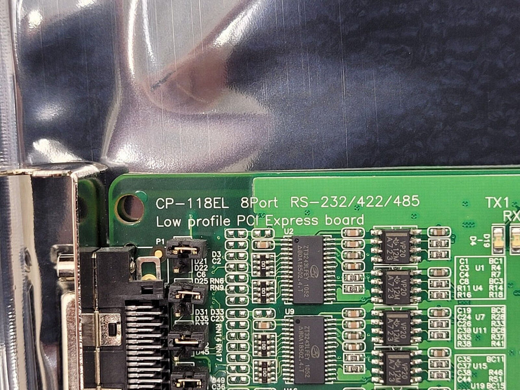 Moxa CP-118EL 8 Port Low Profile PCI Express Board RS-232/422/485 Damaged Cable