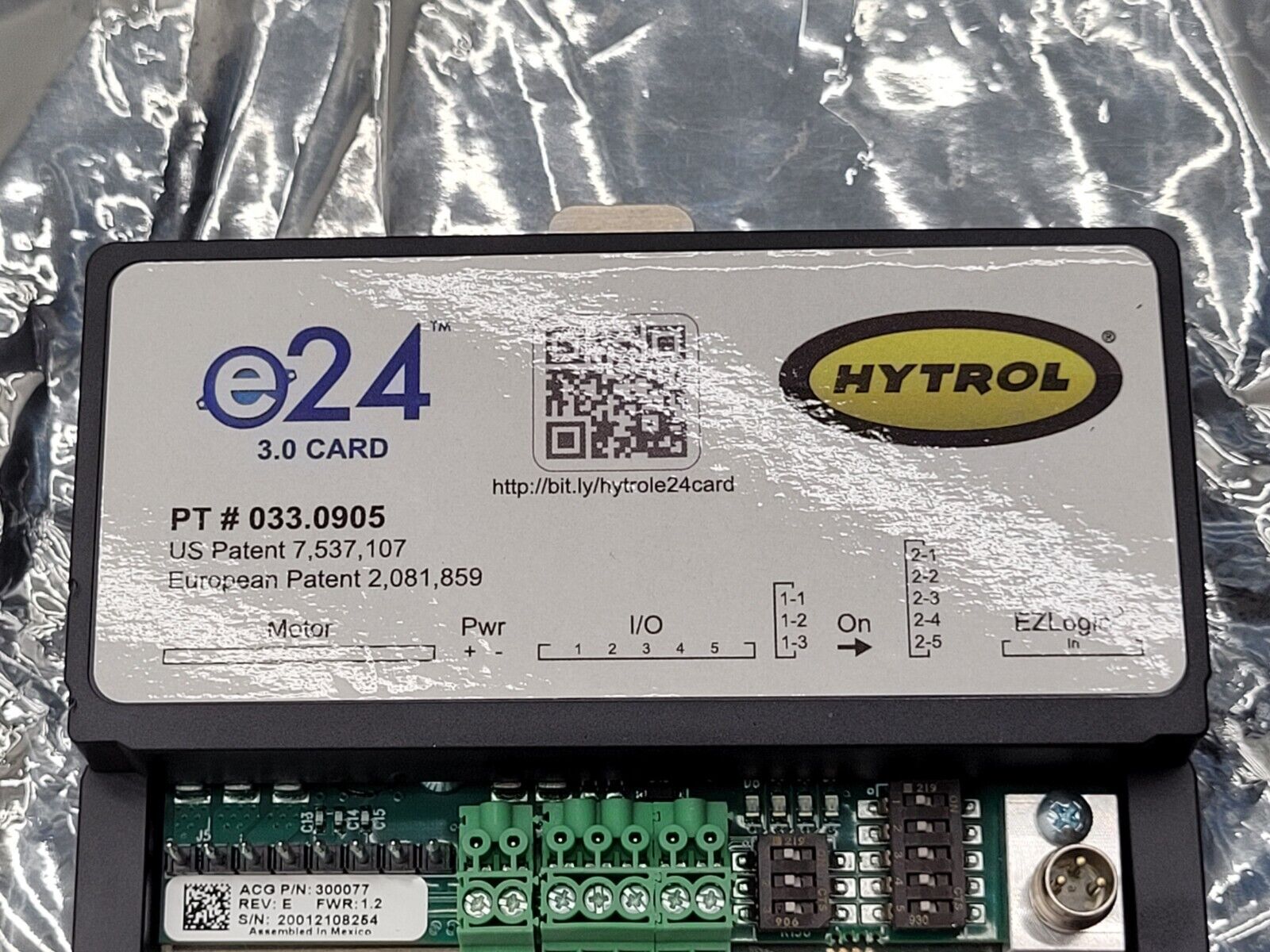 HYTROL UNIDRIVE MOTOR CONTROL 033.0905 0330905 E24 24VDC Motor Control 300077