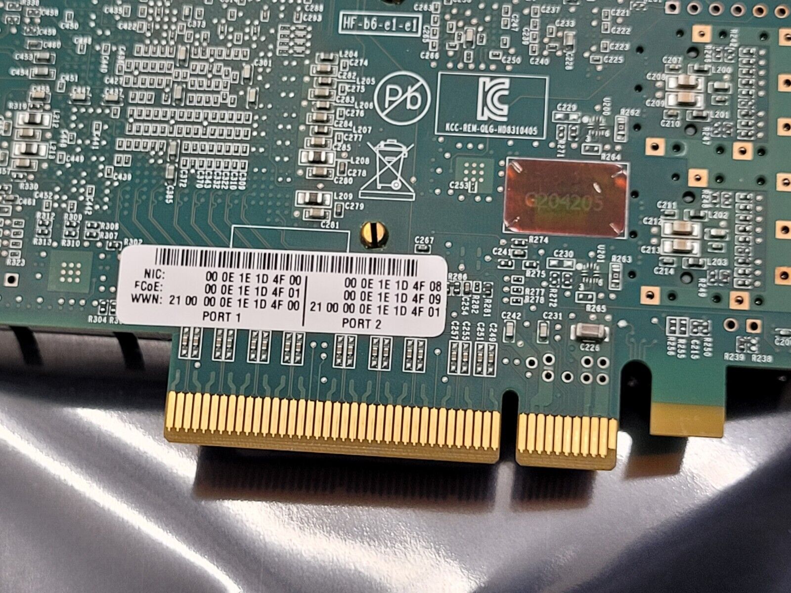 QLE2672 QLOGIC SANBLADE 16GB FC DUAL PORT PCIE HBA HD8310405-02