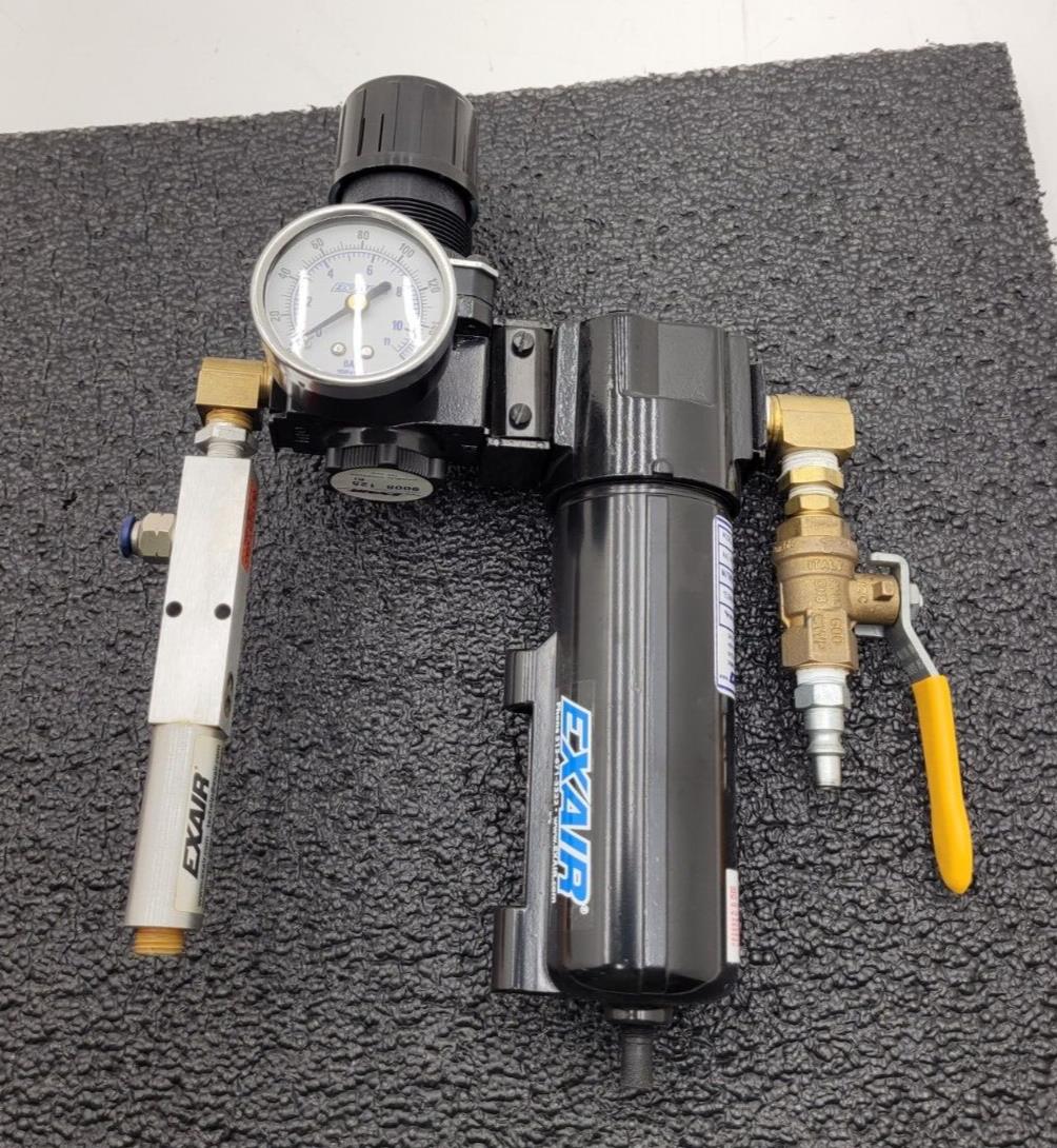 EXAIR E-VAC VACUUM 9001 Filter 9008 Regulator 820002 Vacuum Module