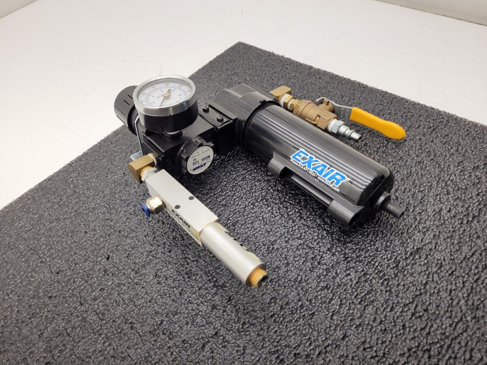 EXAIR E-VAC VACUUM 9001 Filter 9008 Regulator 820002 Vacuum Module