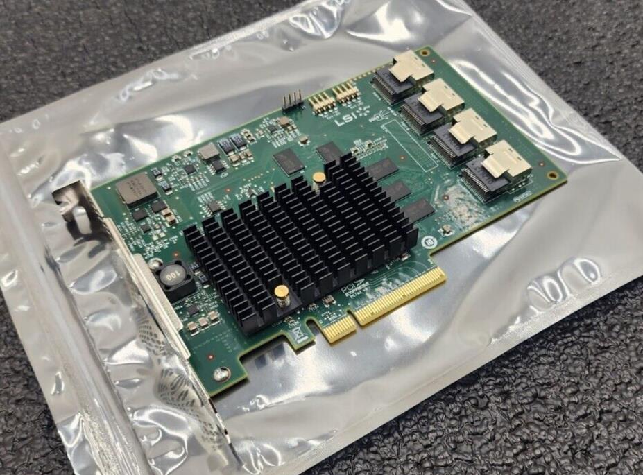 Genuine LSI 9201-16i 6Gbps 16-lane SAS HBA P20 IT Mode ZFS FreeNAS unRAID