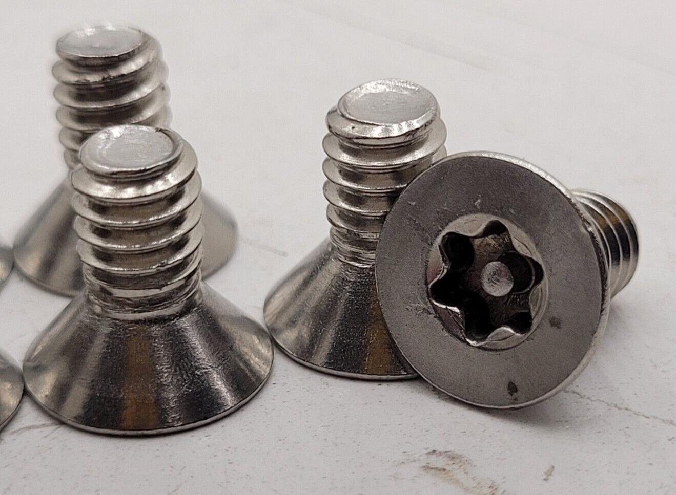 96x Stainless Steel T30 TORX Security Countersunk Machine Screw 1/4-20 x 1/4"