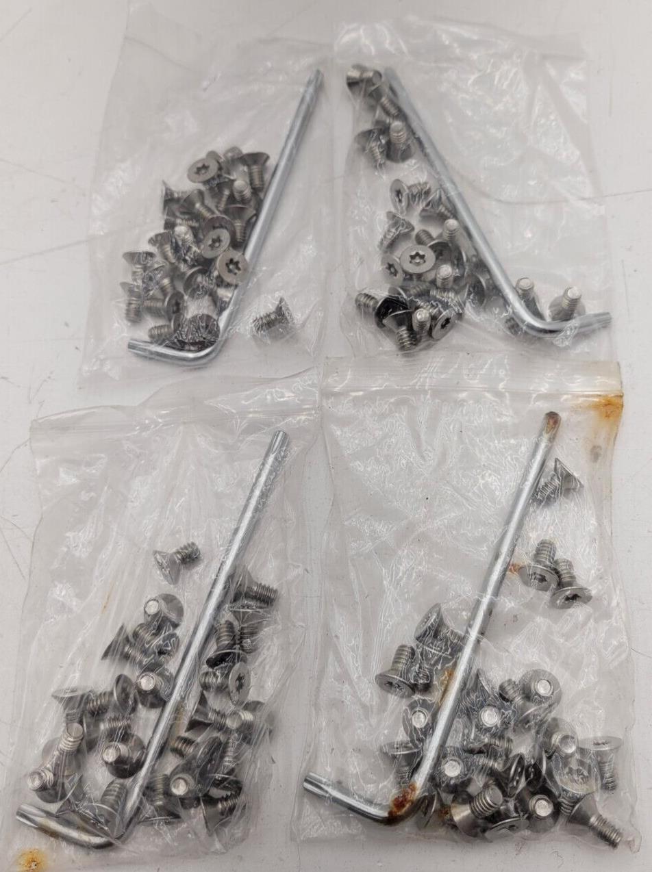 96x Stainless Steel T30 TORX Security Countersunk Machine Screw 1/4-20 x 1/4"