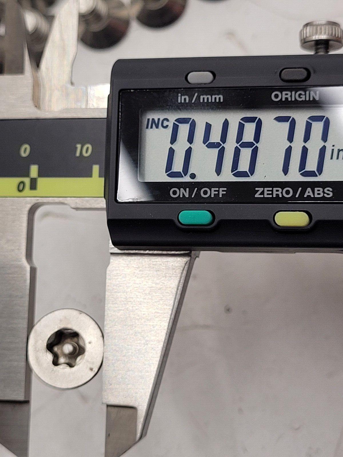 96x Stainless Steel T30 TORX Security Countersunk Machine Screw 1/4-20 x 1/4"