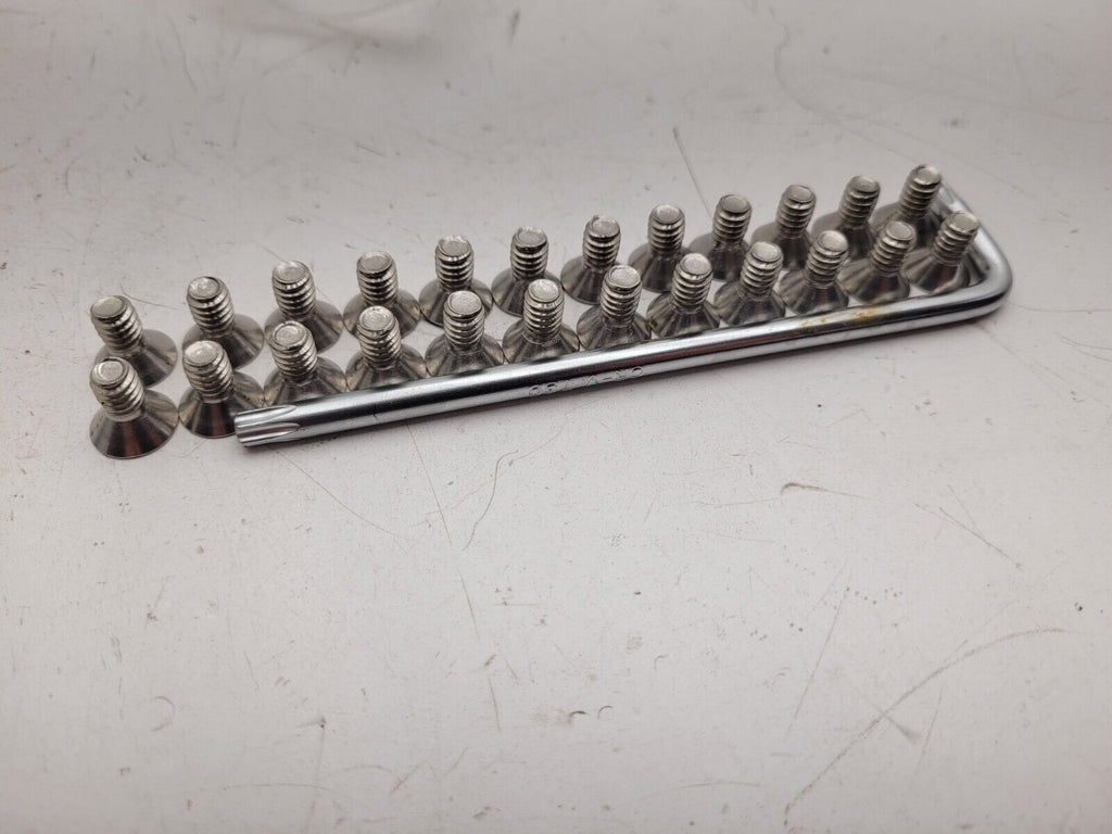 96x Stainless Steel T30 TORX Security Countersunk Machine Screw 1/4-20 x 1/4"