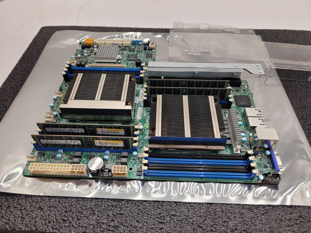 X10DRW-i Supermicro  Dual LGA2011 DDR4 Server Motherboard 2x E5-2630V3 64GB Ram