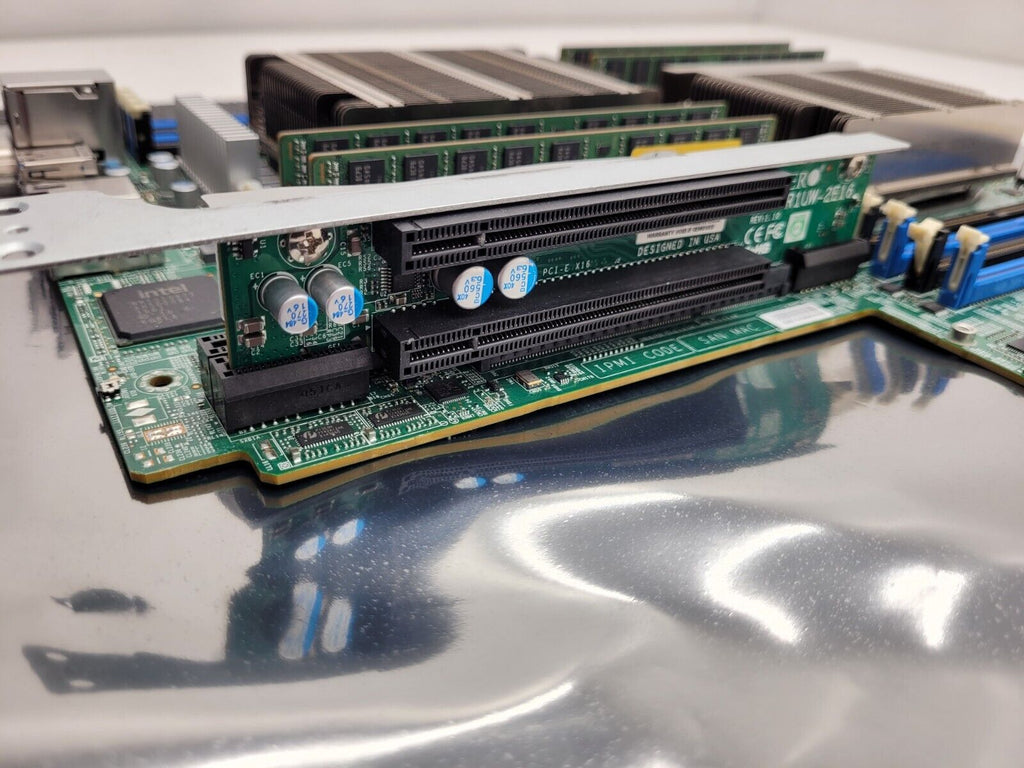 X10DRW-i Supermicro  Dual LGA2011 DDR4 Server Motherboard 2x E5-2630V3 64GB Ram
