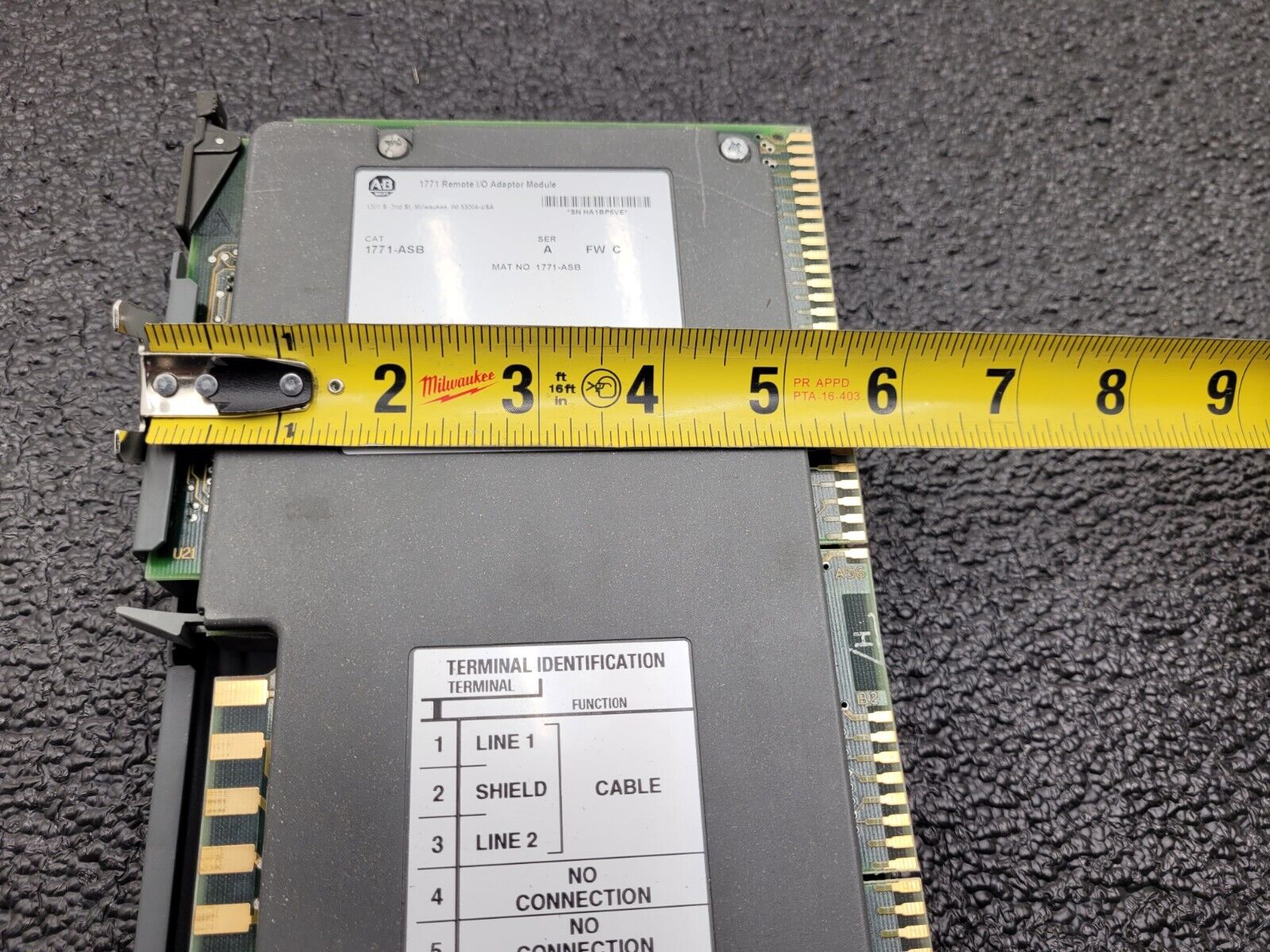 1771-ASB Ser A Allen Bradley PLC 5 Remote I/O adapter 1771ASB Reman 0820