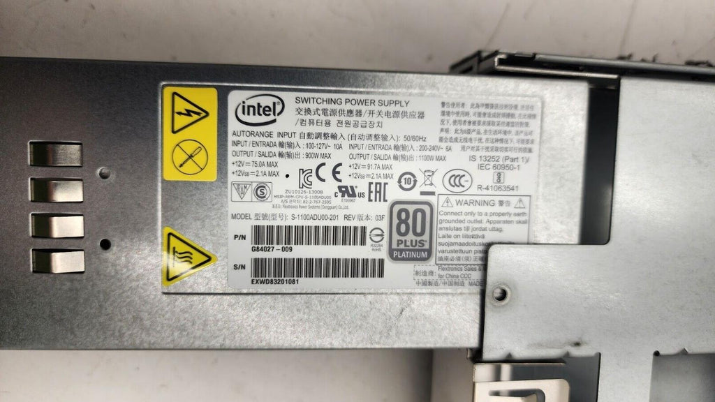 Intel S2600WF 1U 4-Bay LFF Workstation Server 2X Xeon Gold 6140 256GB Ram