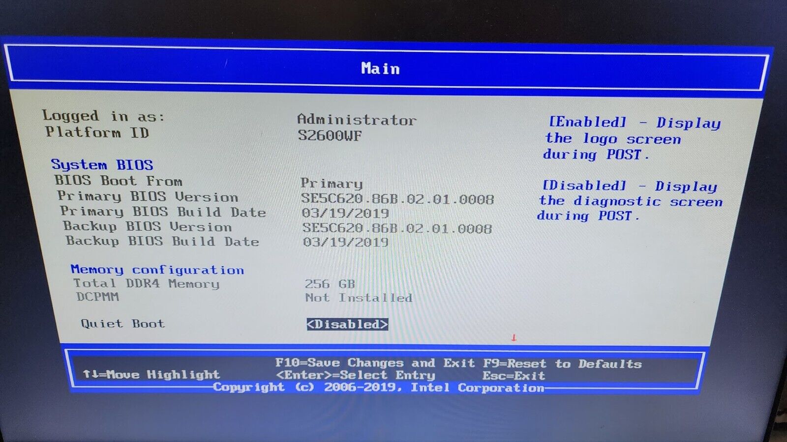 Intel S2600WF 1U 4-Bay LFF Workstation Server 2X Xeon Gold 6140 256GB Ram