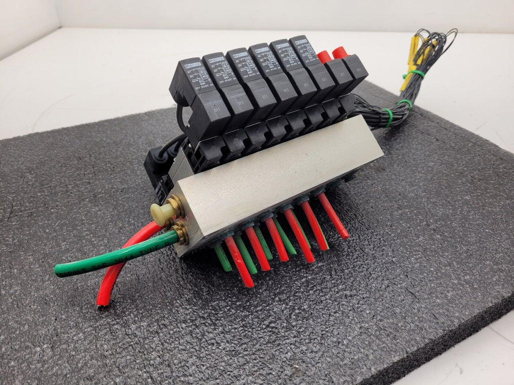 BOSCH Rexroth R424B03415 Pnuematic Solenoid 8x Valve Block Stack Unit B