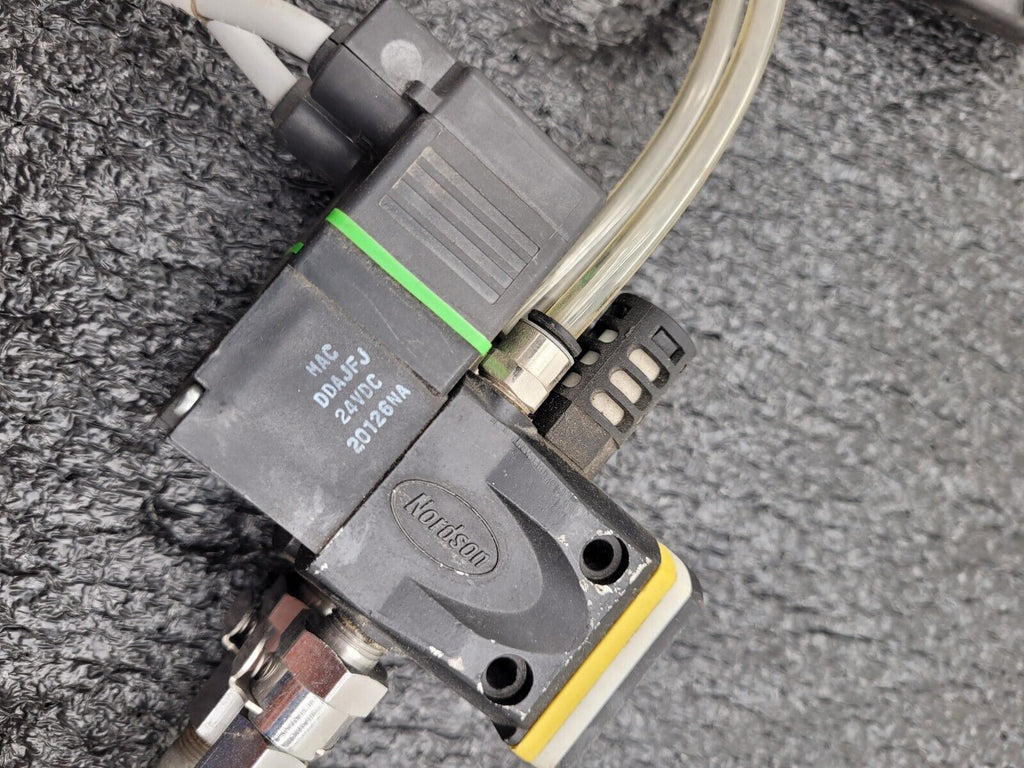 Dual Head Nordson Surebead S-012 T Hot Melt Adhesive Dispensing Glue Gun 8525140