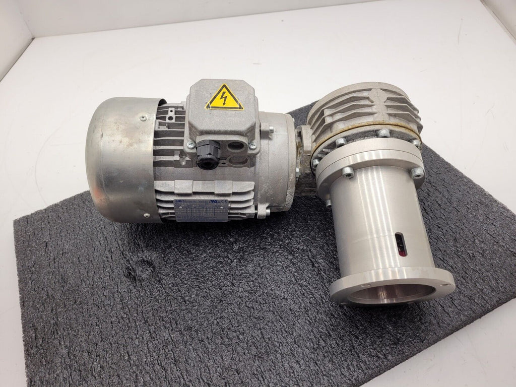 MT Motori 1.5kW Gearmotor 230-480VAC 3PH 10:1 Gearhead Ratio 2HP Right Angle