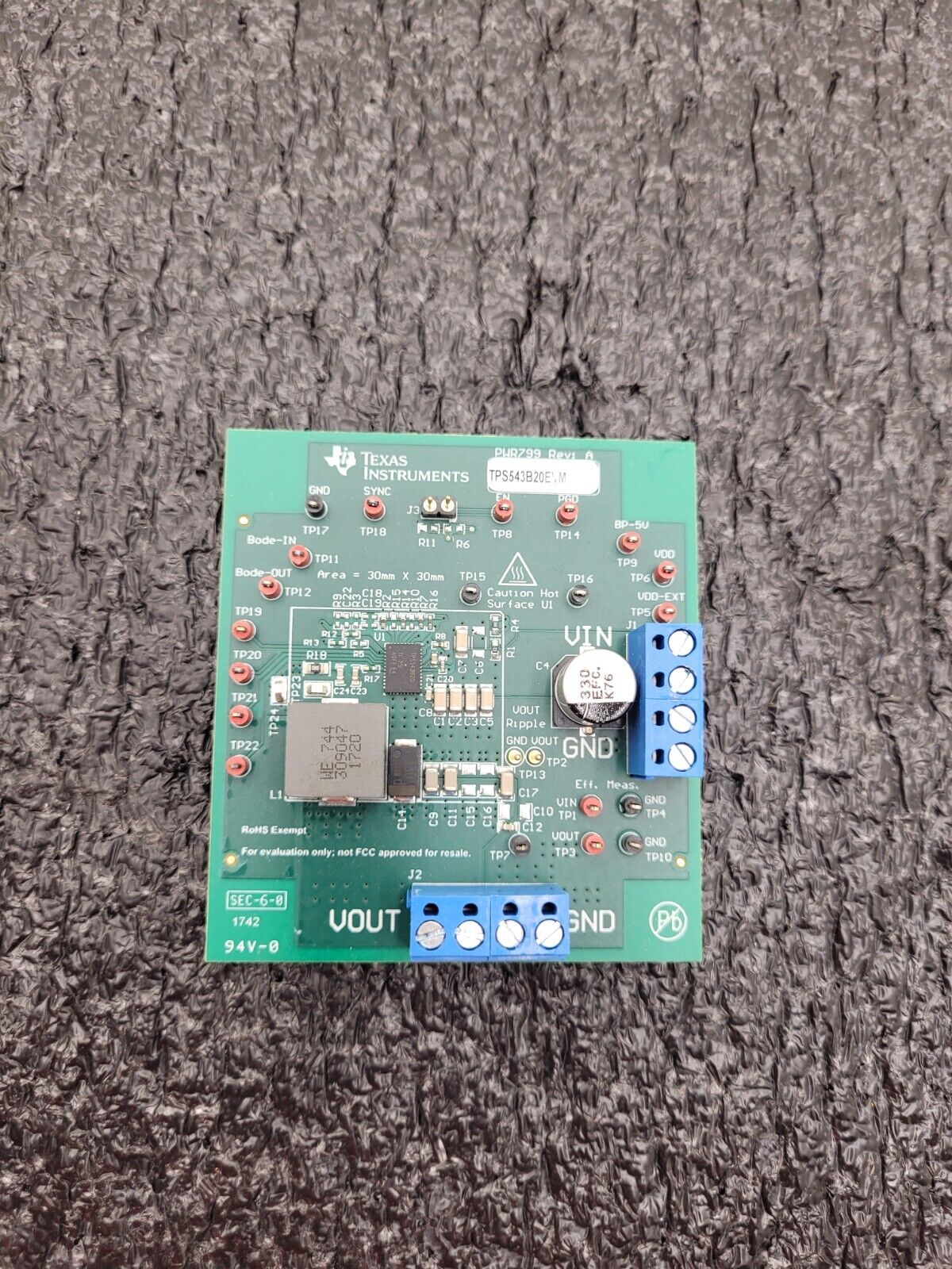 TI TPS543B20 SWIFT DC/DC Step Down 1 Non-Isolated Outputs Evaluation Board