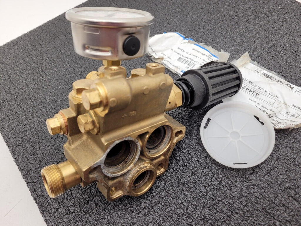 Kranzle 43442 Valve Casing APG pump 18mm Complete K115 K125 K135 K155