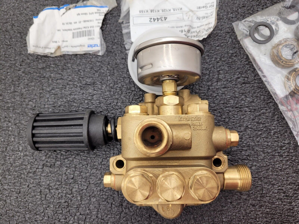 Kranzle 43442 Valve Casing APG pump 18mm Complete K115 K125 K135 K155