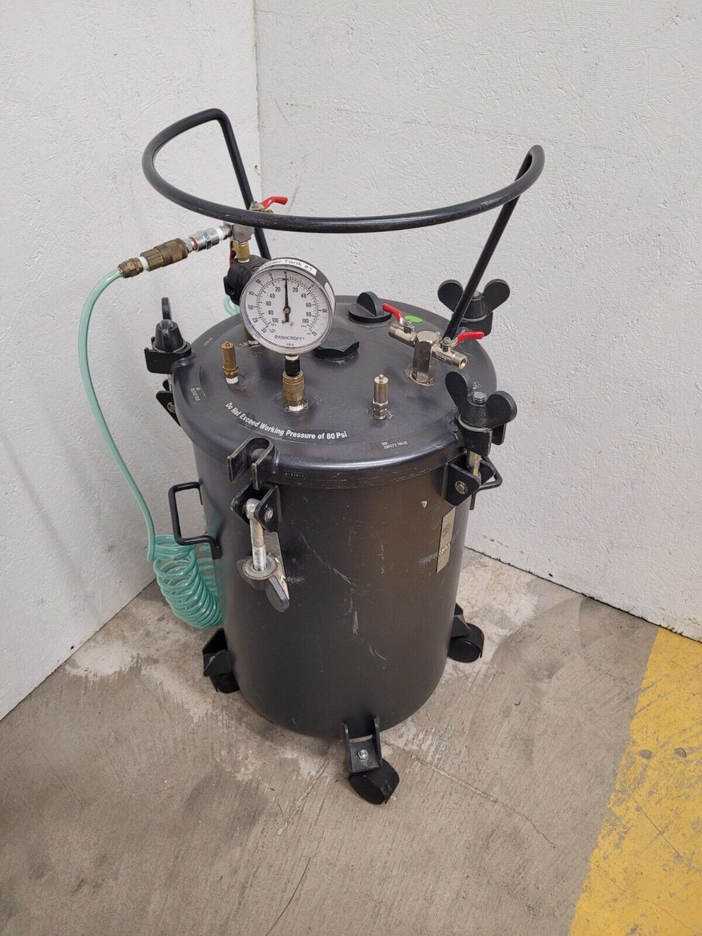 C.A. TECHNOLOGIES Mold Making Paint Pressure Pot Tank 15 Gallon 51700 80PSI