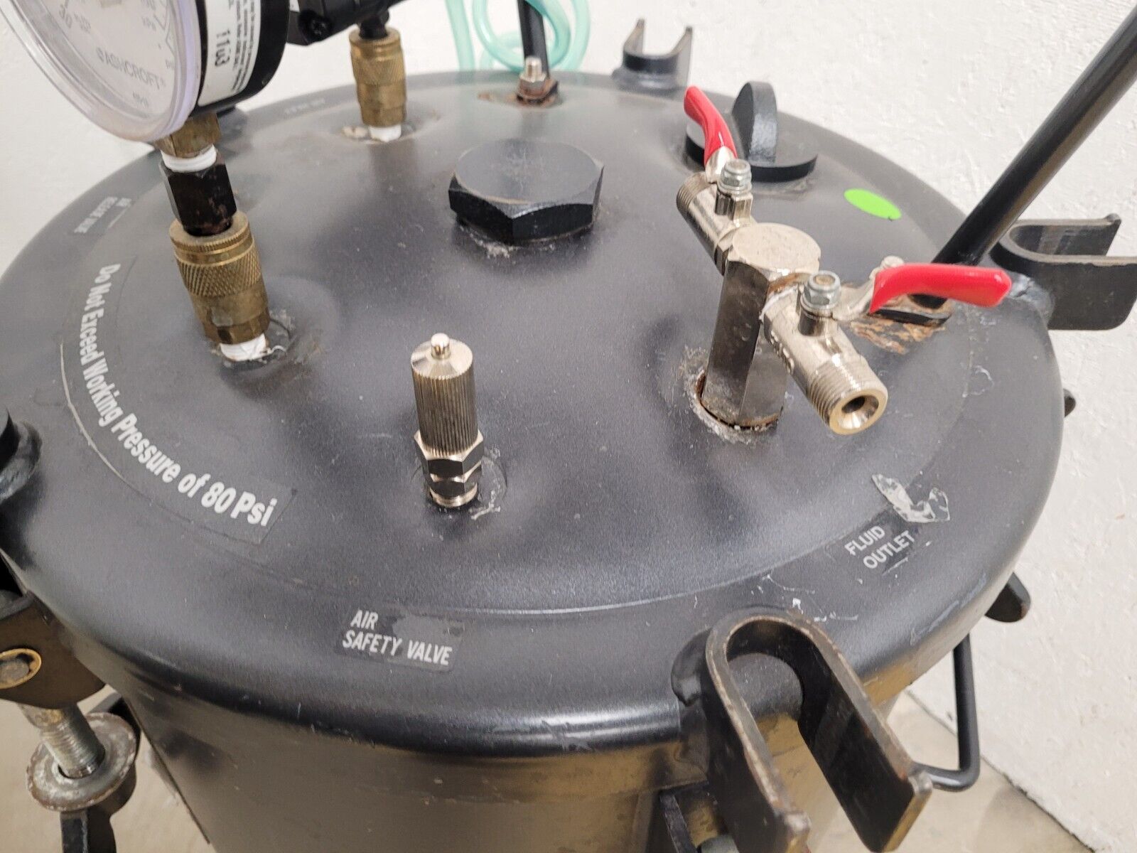 C.A. TECHNOLOGIES Mold Making Paint Pressure Pot Tank 15 Gallon 51700 80PSI