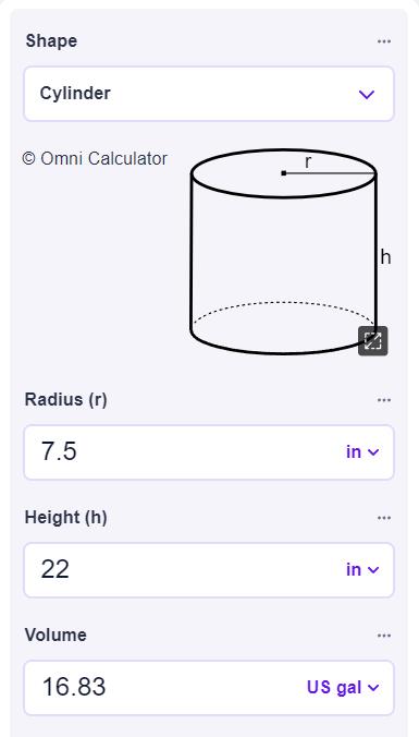 C.A. TECHNOLOGIES Internal Volume Displacement Test Tank 15 Gallon 51700 80PSI