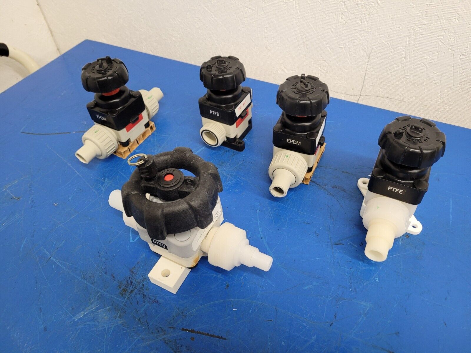 Lot of 5x Gemu Typ 617 R677 Manual Diaphragm Valve DN 15 4-7bar EPDM PTFE