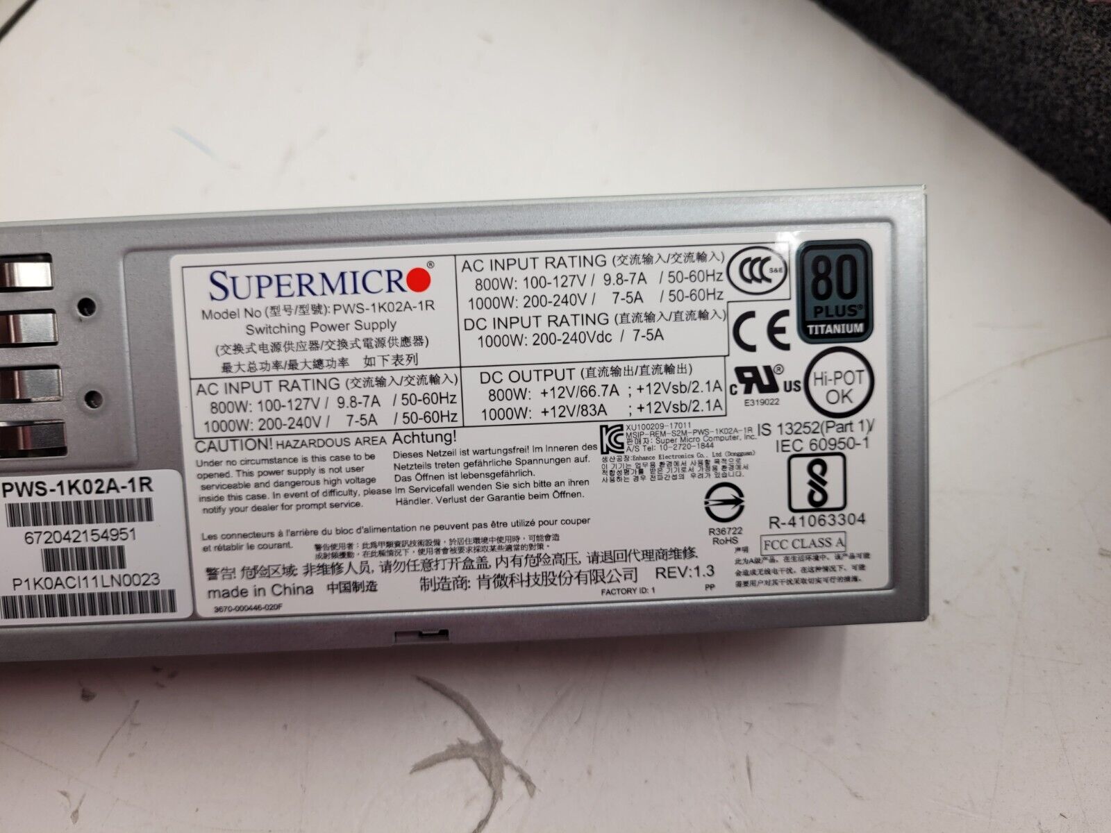 Supermicro 1U 10 Bay SFF X10DRU-i+ 10x NVMe 2x Intel E5-2620 V4 32GB 2133Mhz Ram