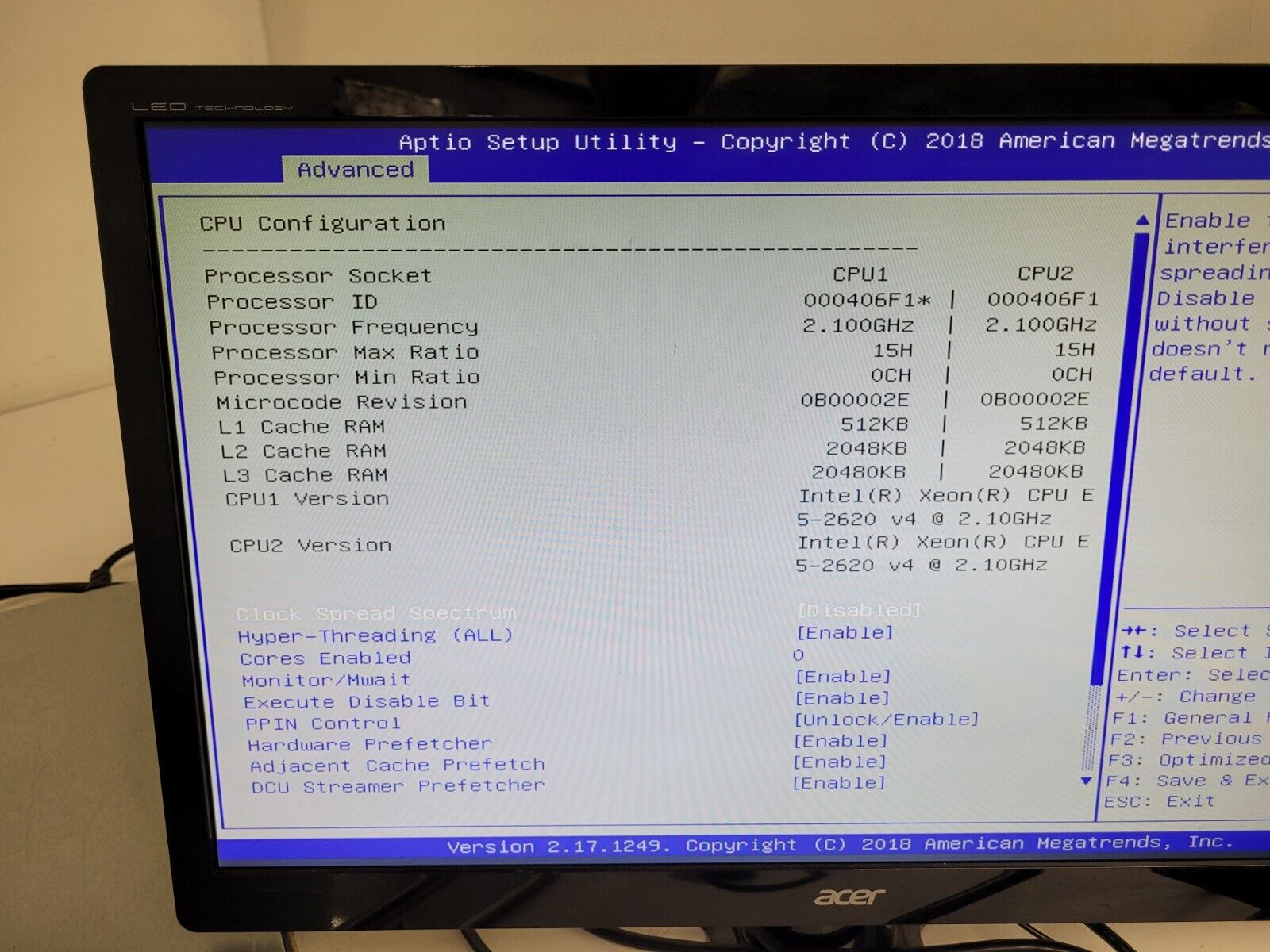 Supermicro 1U 10 Bay SFF X10DRU-i+ 10x NVMe 2x Intel E5-2620 V4 32GB 2133Mhz Ram