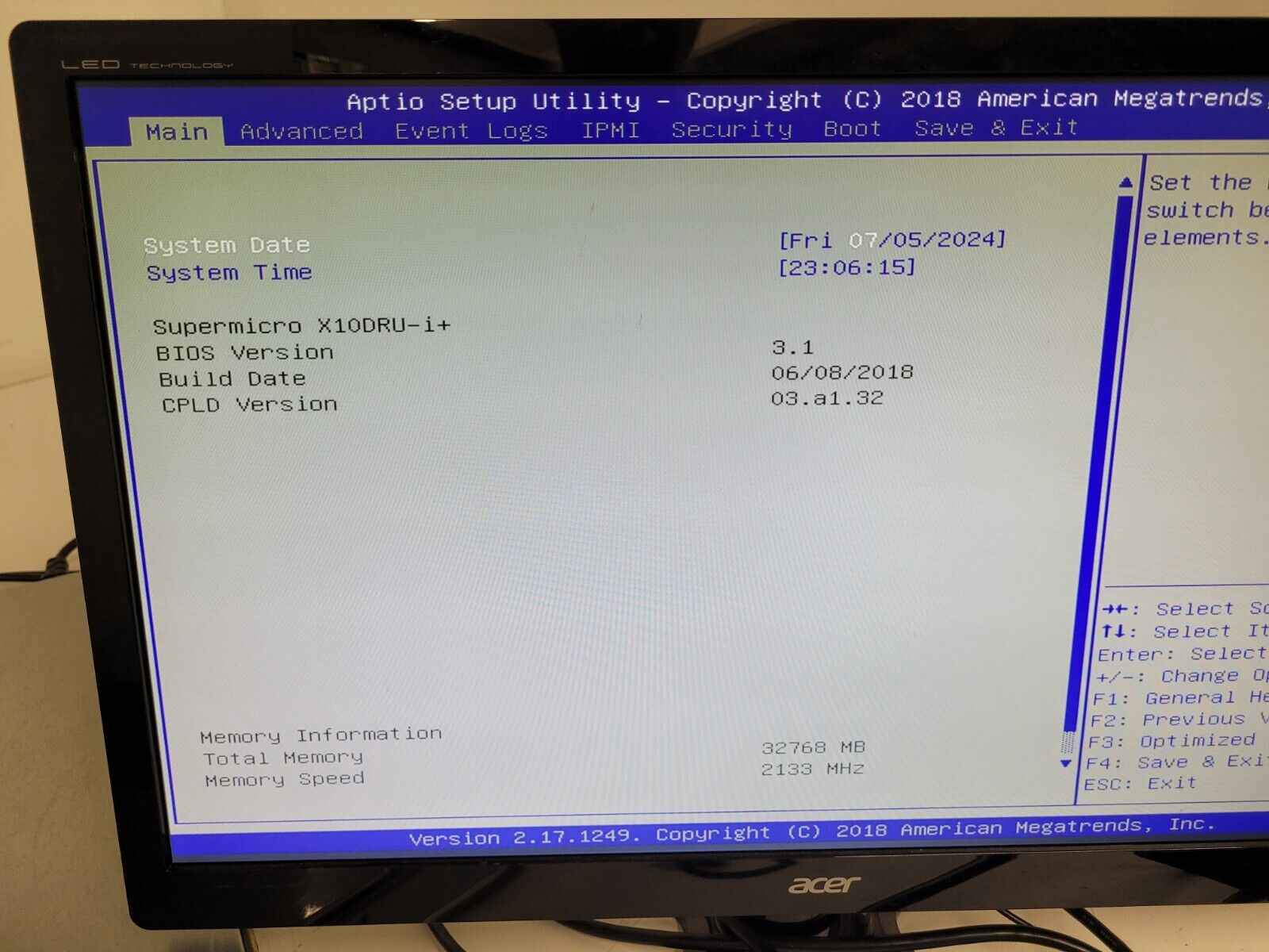 Supermicro 1U 10 Bay SFF X10DRU-i+ 10x NVMe 2x Intel E5-2620 V4 32GB 2133Mhz Ram