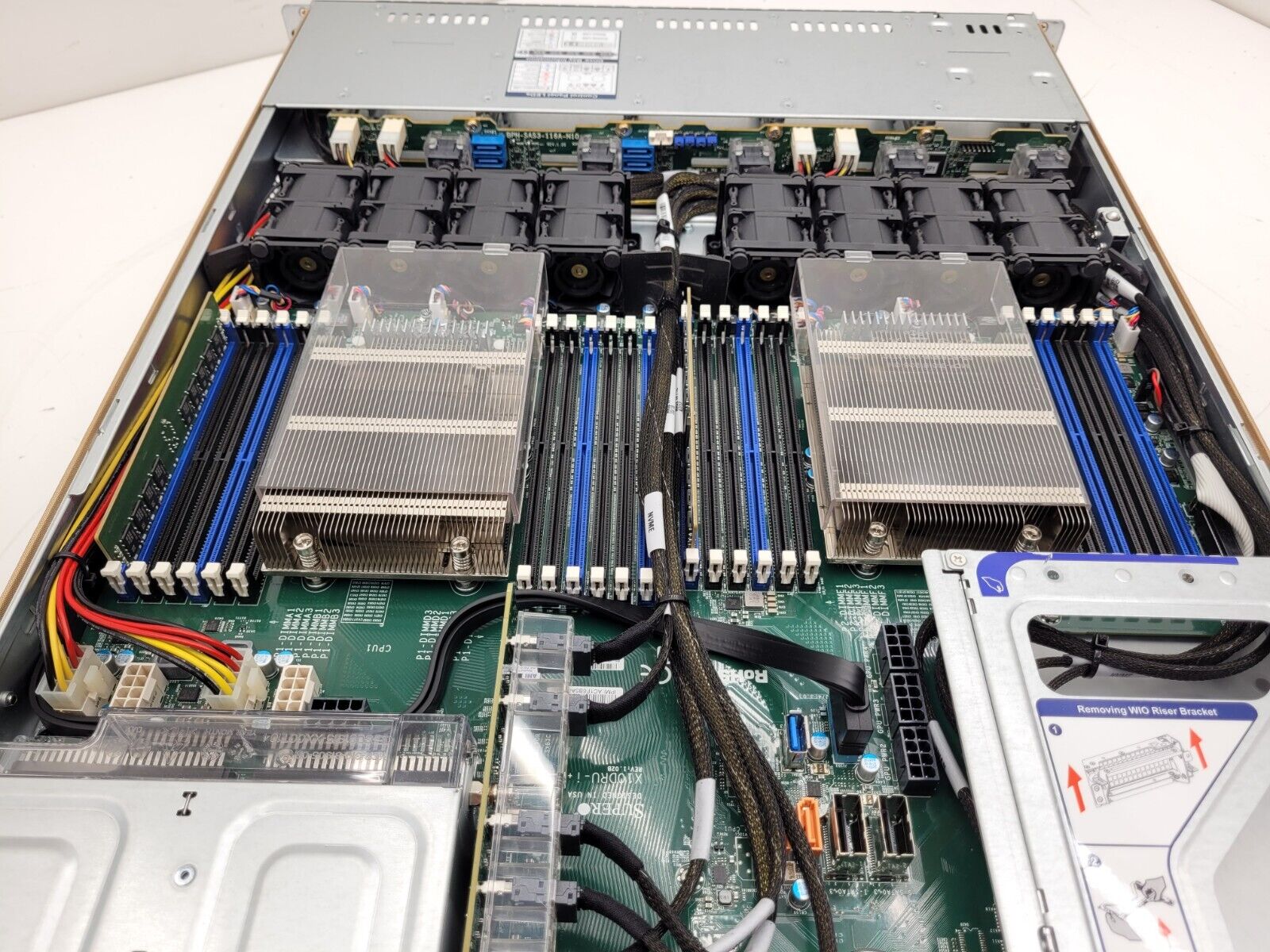 Supermicro 1U 10 Bay SFF X10DRU-i+ 10x NVMe 2x Intel E5-2620 V4 32GB 2133Mhz Ram
