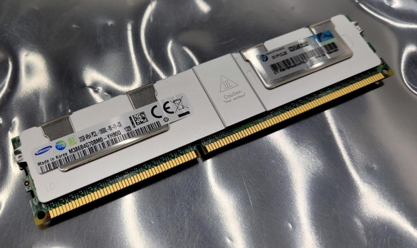 647654-081 GENUINE HP 32GB 4RX4 PC3L-10600L MEMORY FOR G8 647903-B21 Samsung ECC